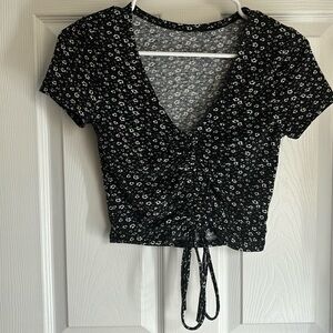 Black Floral Shirt